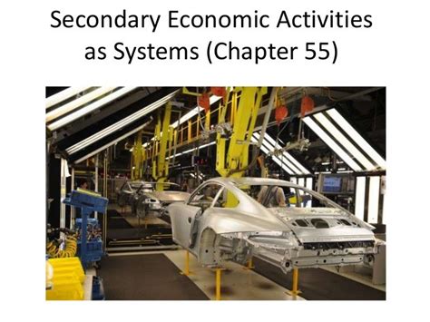 Secondary economic activities as systems