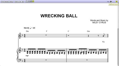 Partition piano wrecking ball