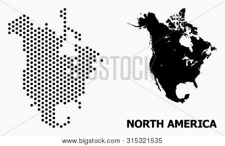 Pixelated Map North Vector & Photo (Free Trial) | Bigstock