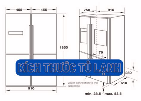 Kích Thước Tủ Lạnh 2 Cánh SidebySide, Tất Tật Các Hãng Hiện Nay