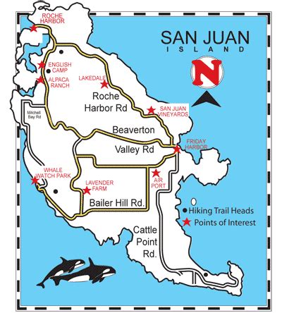 Map of San Juan Island