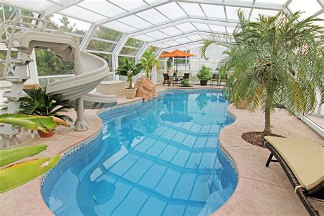 Retractable Roof & Pool Enclosures Gallery | Residential pool, Indoor pool design, Indoor ...