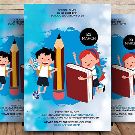 School Education Flyer Template Download on Pngtree