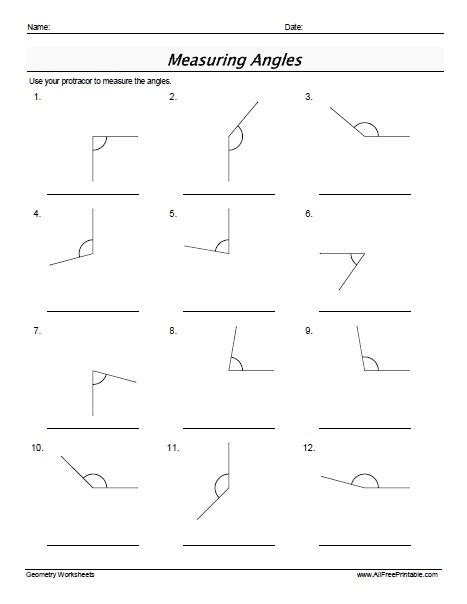 Best 10 Measuring Angles Free Worksheet Images - Small Letter Worksheet