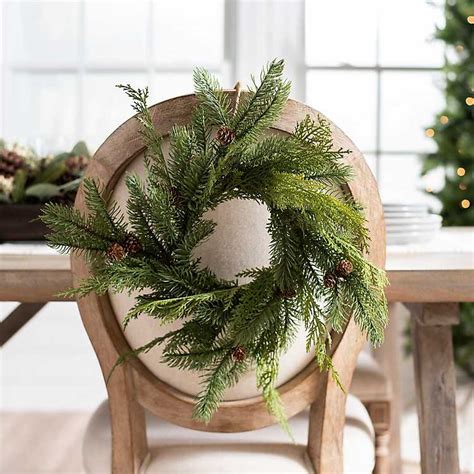 Mini Cedar and Pine Cone Wreath | Kirklands | Christmas wreaths, Christmas wreaths with lights ...