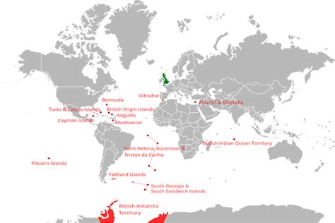 British Overseas Territories By Area - WorldAtlas.com