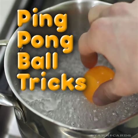 Ten awesome ping pong ball tricks (8 of which can be tried at home)