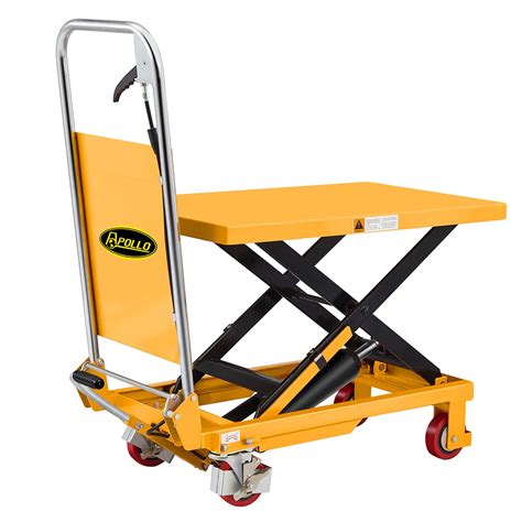 APOLLOLIFT Platform Hand Hydraulic Lift Table Cart Single Scissor 29" Lifting Height 330lbs ...