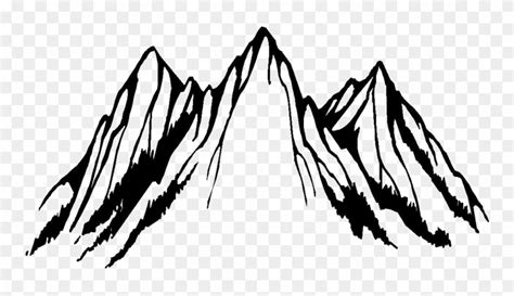 Clip Art Black And White Mountain - Png Download (#3390027 ... png for ...