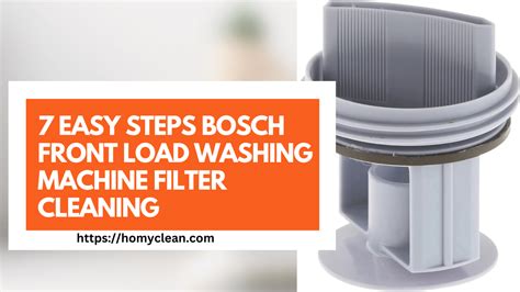 7 Easy Steps How To Clean Bosch Front Load Washing Machine Filter