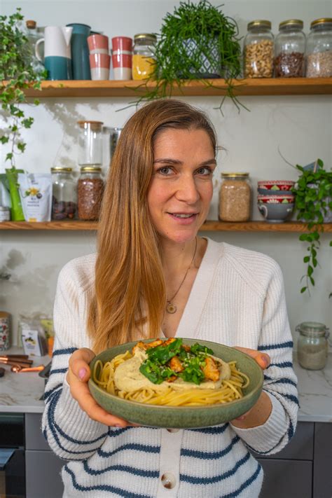 Blumenkohl Pasta Alfredo Sauce - gesund und vegan - Mrs Flury