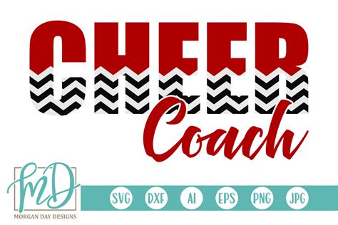 Cheer Coach SVG By Morgan Day Designs | TheHungryJPEG