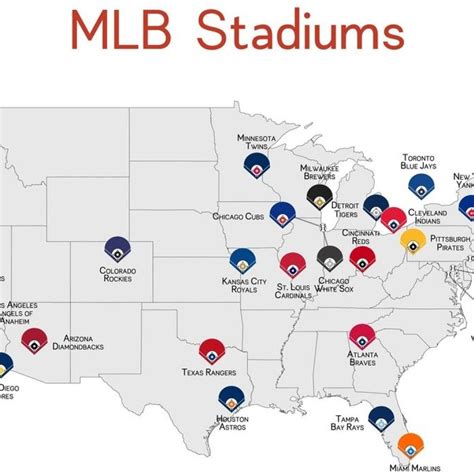 Printable Map Of Mlb Stadiums - Printable Maps