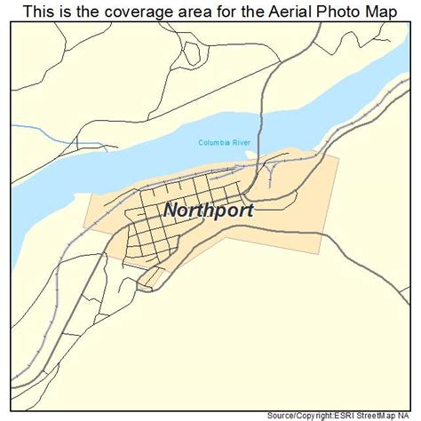 Aerial Photography Map of Northport, WA Washington