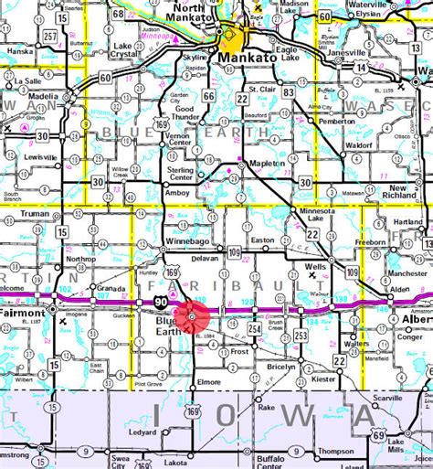 Blue Earth County Mn Township Map - The Earth Images Revimage.Org