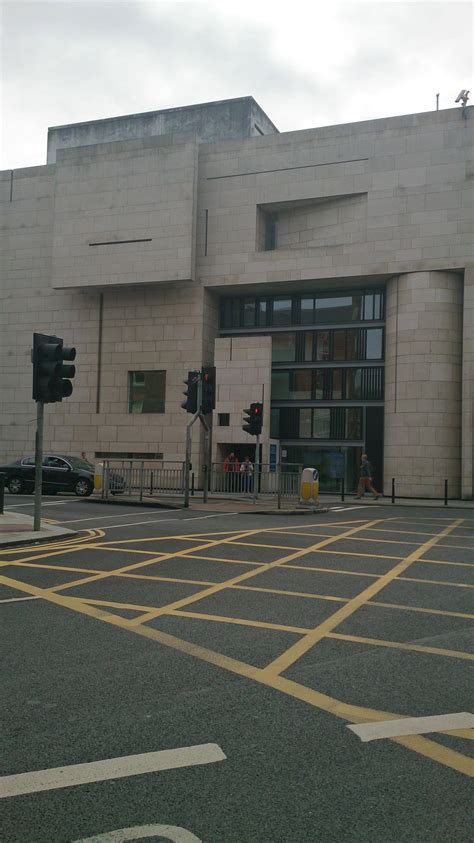 Facade of the National Gallery in Dublin, Ireland. : architecture