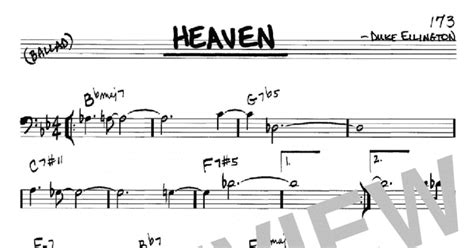 Heaven (Real Book – Melody & Chords – Bass Clef Instruments)