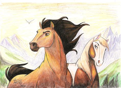 Spirit and Rain | Spirit drawing, Spirit the horse, Horse drawings