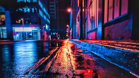 Street night After rain 2019 Cities HD Photo Preview | 10wallpaper.com