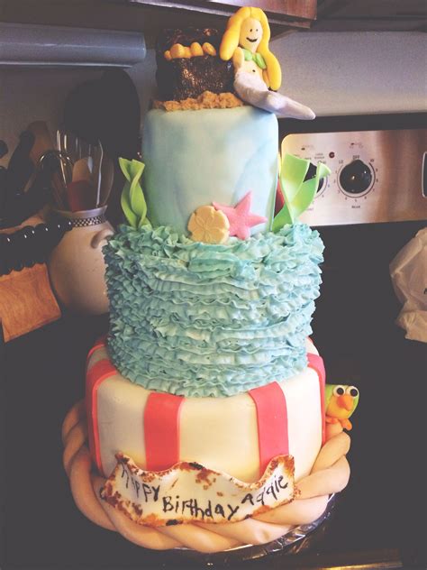 Pirates and Mermaids themed cake | Themed cakes, Cake, Diaper cake