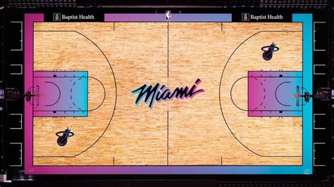 Miami Heat City Edition court 2020-21 : r/heat