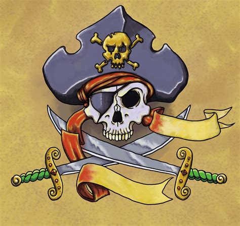 Pirate Skull Tattoo by Green-Jet on DeviantArt