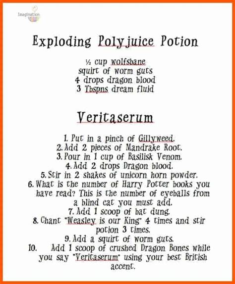 Harry Potter Potions Class Experiments - Imagination Soup