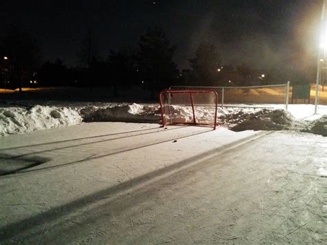 Outdoor hockey rink near my house : r/hockey