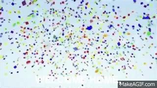 Color Paper Confetti Falling Alpha Hd. Stock Footage on Make a GIF