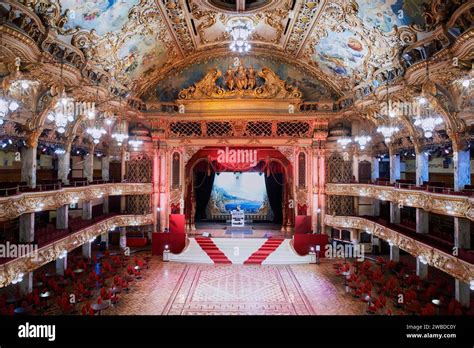 The interior of Blackpool Tower Ballroom,, Blackpool, north west England, UK Stock Photo - Alamy