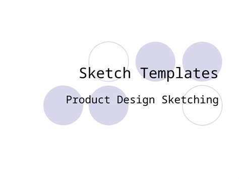 (PPT) Sketch Templates Product Design Sketching. Types of Template ...