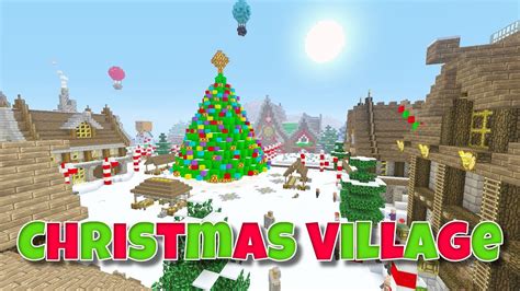 Minecraft - Christmas Village Showcase - YouTube