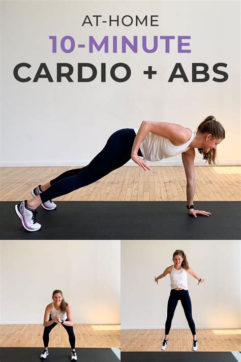 10-Minute Cardio and Abs Workout (Video) | Nourish Move Love | Abs workout routines, Abs and ...