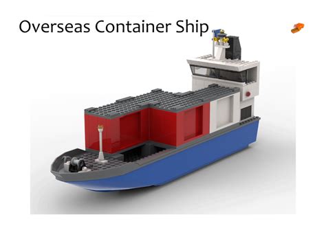 LEGO MOC Overseas Container Ship by Firemodels | Rebrickable - Build with LEGO