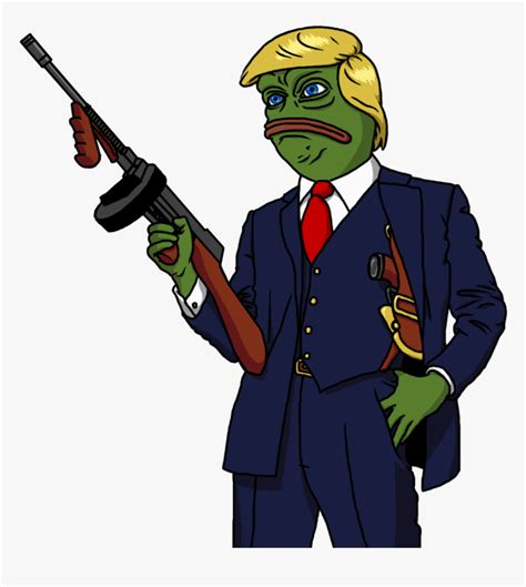 Pepe Png Transparent - Donald Trump Pepe Gun, Png Download ...