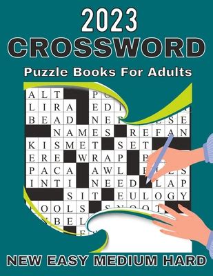 New York Times New Easy Medium Hard Crossword Puzzle Books For Adults by Lucille Reed Creation ...