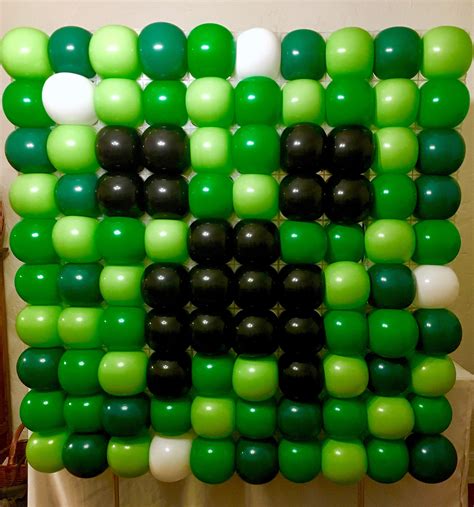 Minecraft Balloon Wall Perfect for a Minecraft party backdrop / photo ...