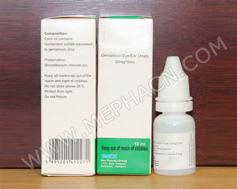 Gentamicin eye/ear drops 30mg/10ml-Hebei Mepha Co. Ltd