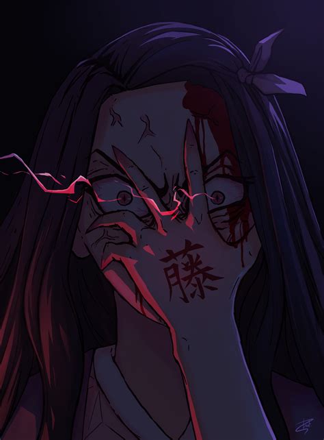 ArtStation - Nezuko fanart (Demon Slayer: Kimetsu no Yaiba)