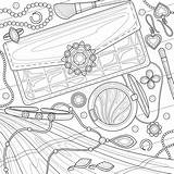 Jewelry BoxColoring Book Antistress For Children And Adults  sketch template