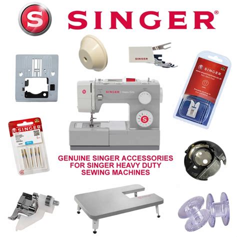 Singer Heavy Duty Mechanical Sewing Machine Genuine Range of Accessories