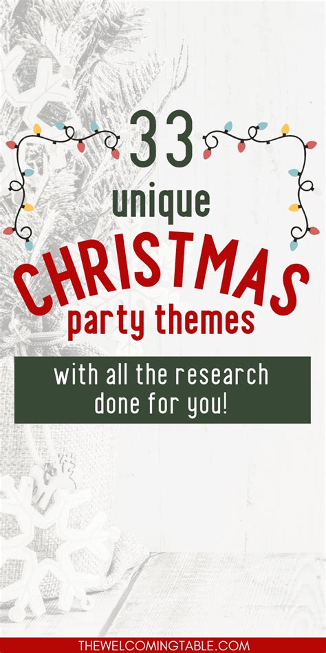 Christmas Party Themes for Adults 2023: The ULTIMATE List!