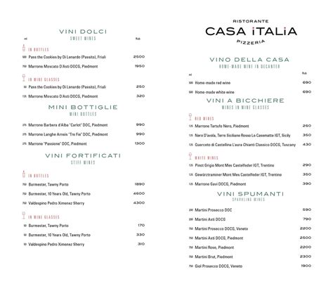 Calaméo - Casa Italia Menu