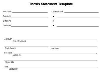 Middle School Thesis Statement Anchor Chart - Thesis Title Ideas for College