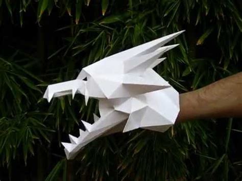 Paper Dragon Hand Puppet : puppets