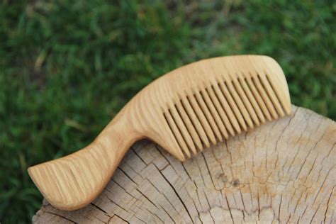 Natural Wood Comb Hand Carved Comb Beard Comb Wooden Beard - Etsy