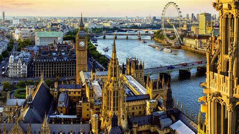 thames, london eye, bridge, buildings, big ben, river HD Wallpaper