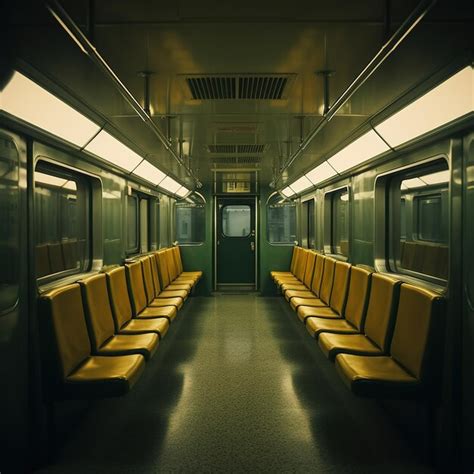 Premium AI Image | Metro train interior