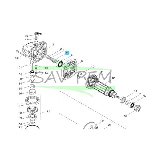 Pignon de sortie moteur meuleuse MAKITA GA5040