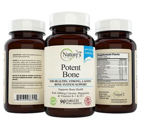 Nature's Potent - Bone Support - Supplement for Bone & Joint Health